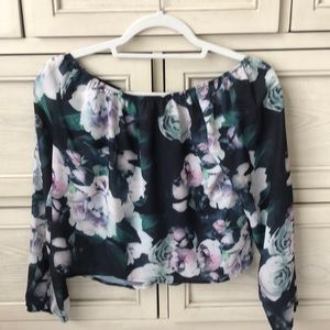 Off the shoulder floral top